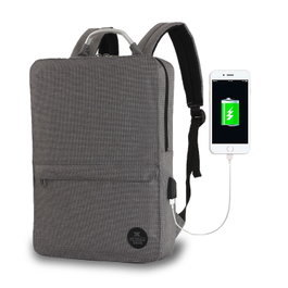 Zoozie Bags Bolsa para Portátil Antracita con Puerto USB